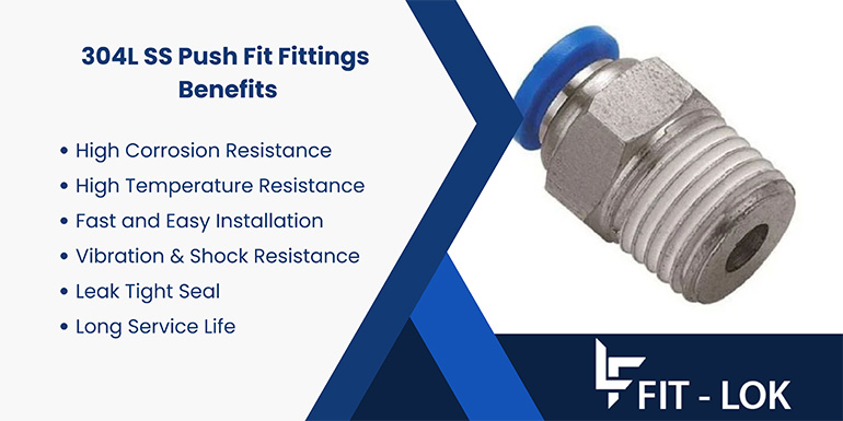 304L SS Push Fit Fittings Benefits 304L SS Push Fit Fittings Benefits