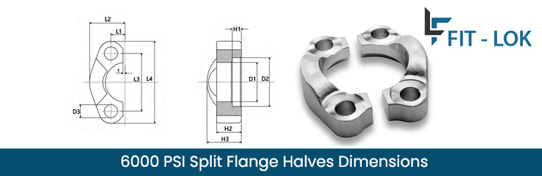 6000 PSI Split Flange Halves Dimensions 6000 PSI Split Flange Halves Dimensions