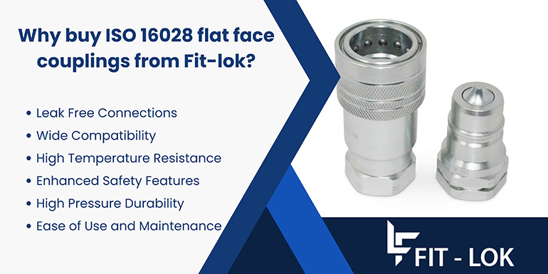 buy ISO 16028 flat face couplings from Fit-lok