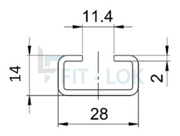 Diagram of TS 14 Rail Channel