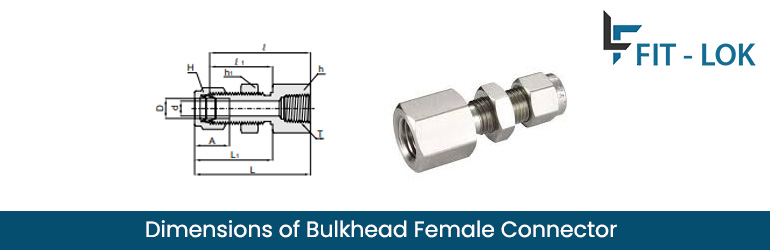 Dimensions of Bulkhead Female Connector