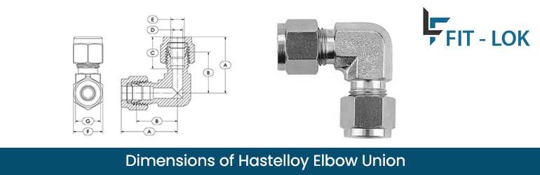 Dimensions of Hastelloy Elbow Union