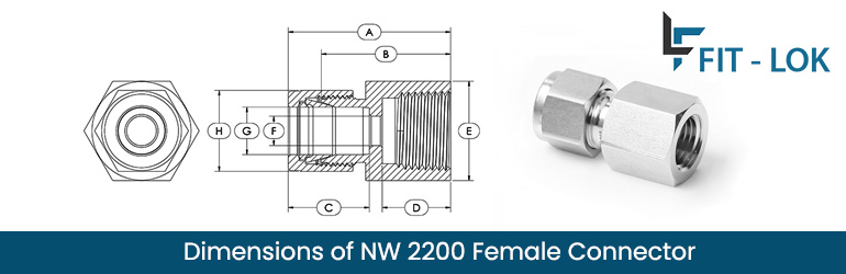 Dimensions of NW 2200 Female Connector