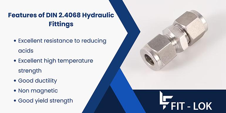 Features of DIN 2.4068 hydraulic fittings