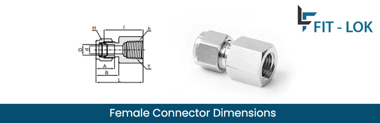Female connector dimensions