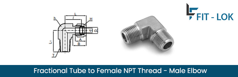 Fractional Tube to Female NPT Thread - Male Elbow