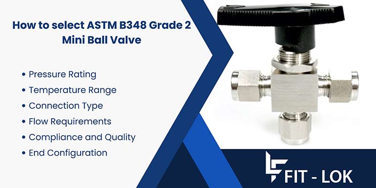 How to select ASTM B348 Grade 2 Mini Ball Valve