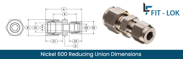 Nickel 600 Reducing Union Dimensions