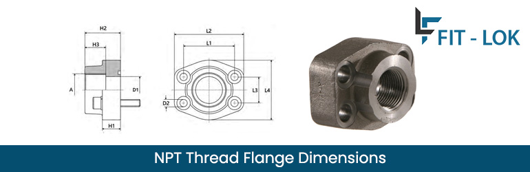 NPT Thread Flange Dimensions