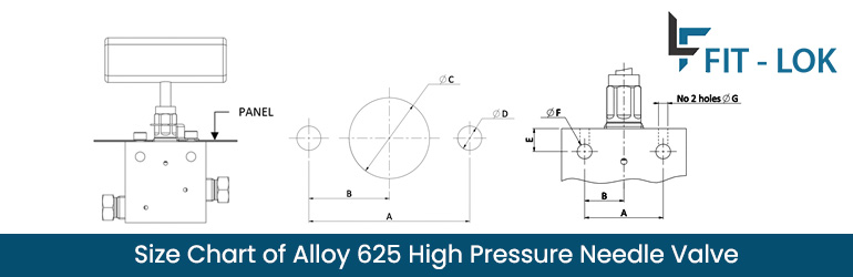 Size Chart of Alloy 625 high pressure needle valve Size Chart of Alloy 625 high pressure needle valve