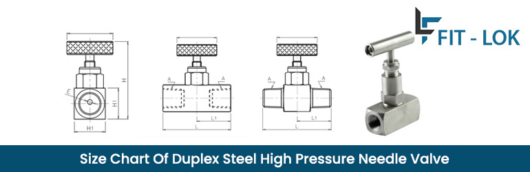 Size Chart of Duplex steel high pressure needle valve Size Chart of Duplex steel high pressure needle valve